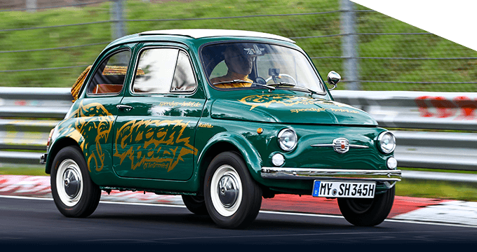 Historische Fahrt mit den Fiat 500 Oldtimer!